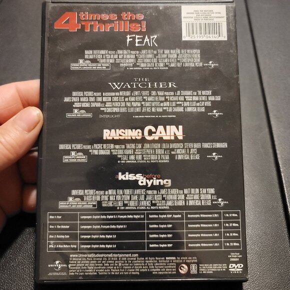 Quadruple Feature Thriller Pack DVD's - Picture 2 of 4